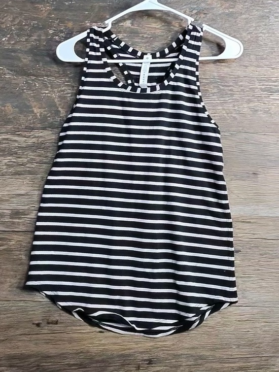 lululemon athletica Tops - lululemon athletica Black and White Striped Tank Top